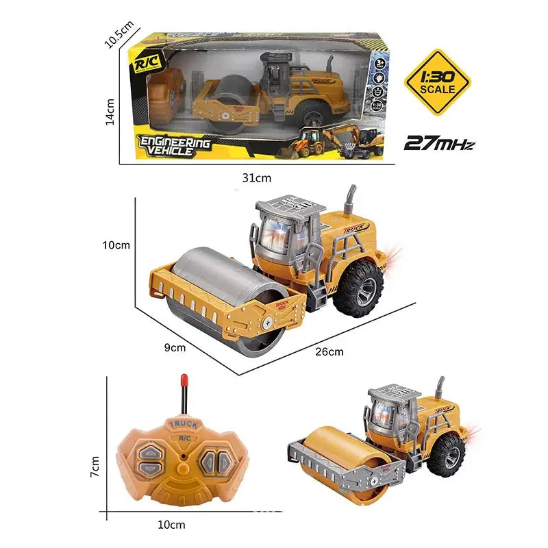 Excavator Bulldozer Roller Radio Control Engineering Vehicle Sportsman Specialty Products Construction