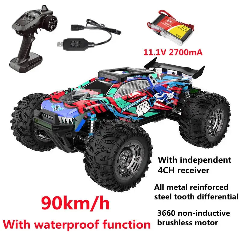 RC Racing Truck 90KM/H 4WD Brushless Off-Road Sportsman Specialty Products Fast RC Cars