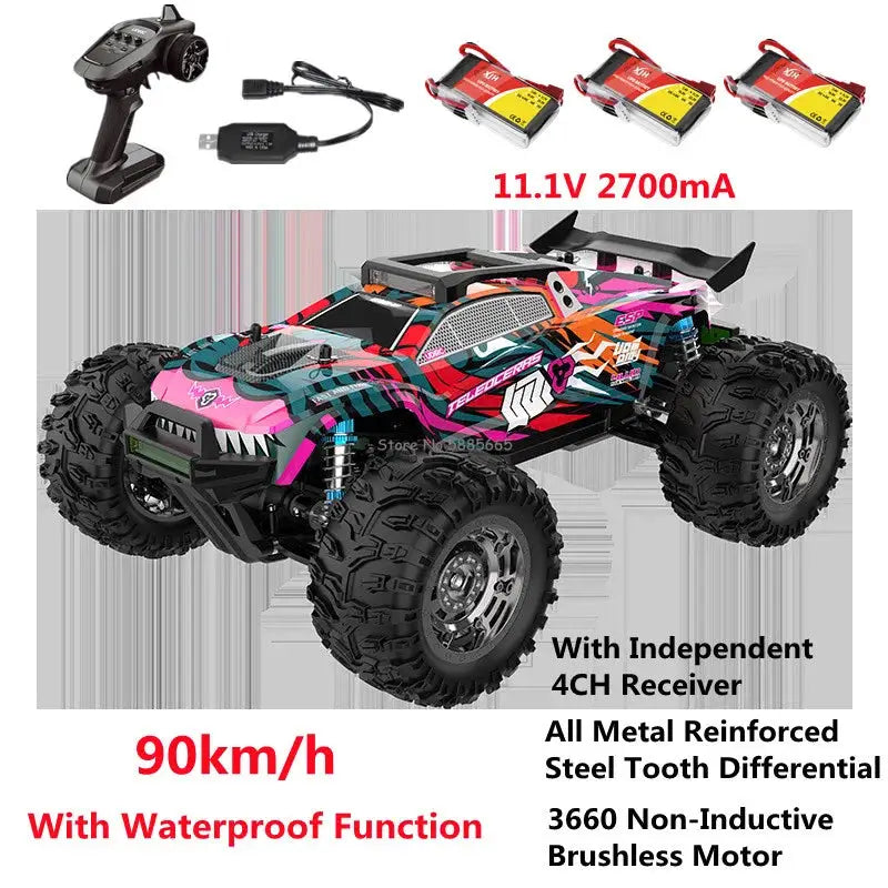 RC Racing Truck 90KM/H 4WD Brushless Off-Road Sportsman Specialty Products Fast RC Cars