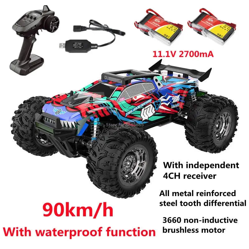 RC Racing Truck 90KM/H 4WD Brushless Off-Road Sportsman Specialty Products Fast RC Cars