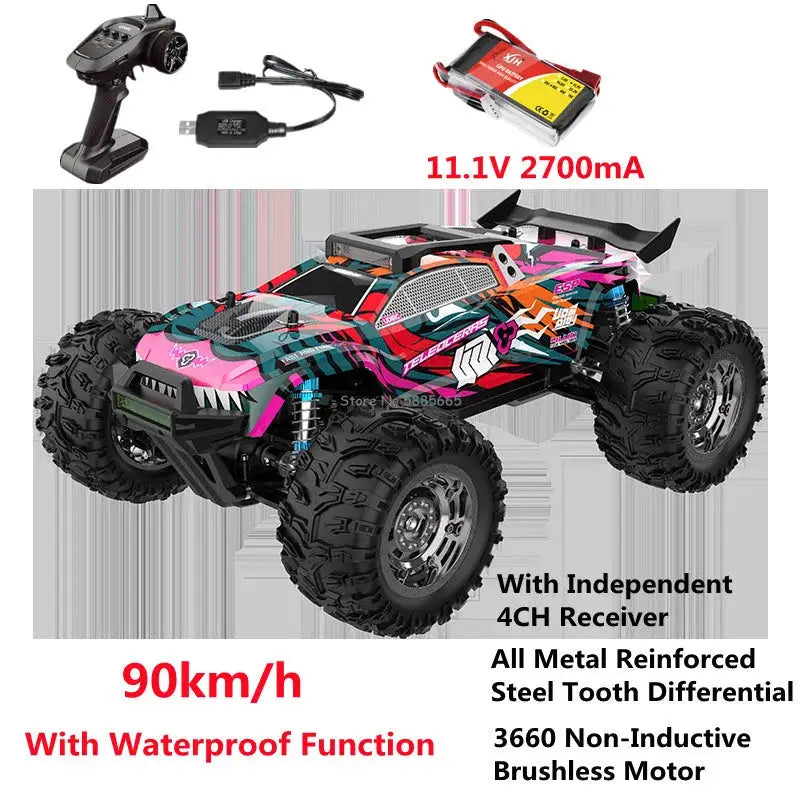 RC Racing Truck 90KM/H 4WD Brushless Off-Road Sportsman Specialty Products Fast RC Cars