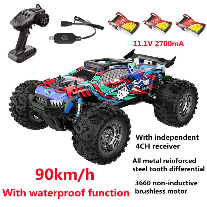 RC Racing Truck 90KM/H 4WD Brushless Off-Road Sportsman Specialty Products Fast RC Cars