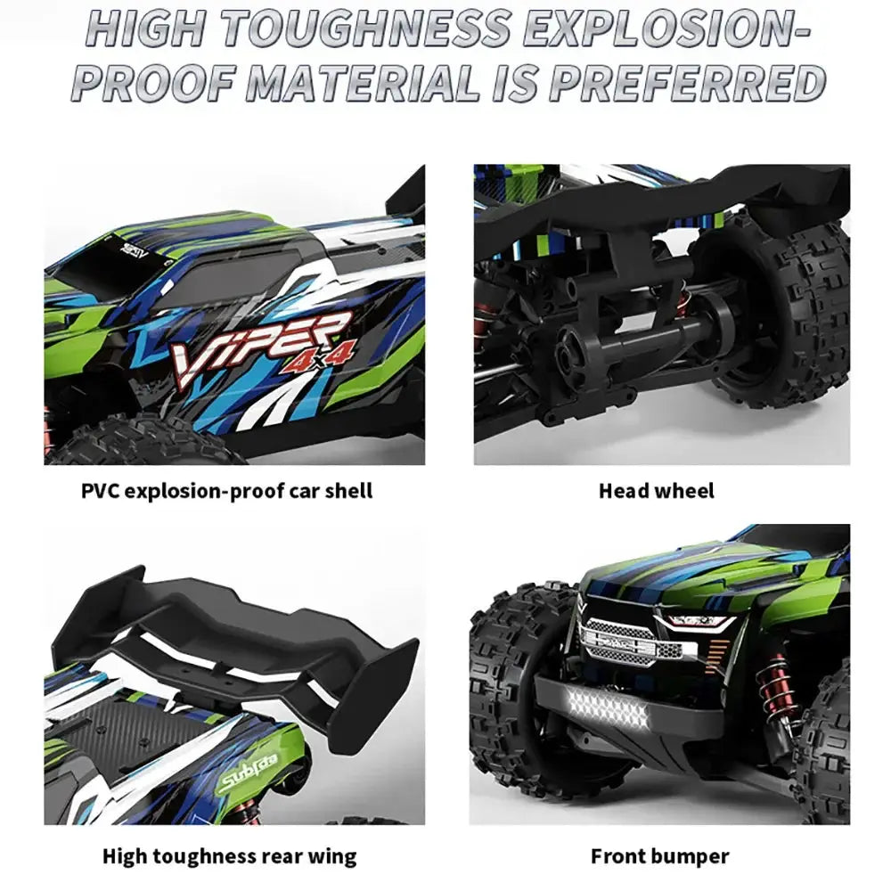 70KM/H 4WD RC Car With LED Remote Control Cars High Speed Drift Monster Truck Sportsman Specialty Products Fast RC Cars