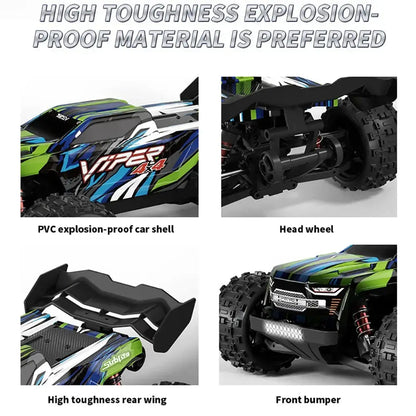 70KM/H 4WD RC Car With LED Remote Control Cars High Speed Drift Monster Truck Sportsman Specialty Products Fast RC Cars