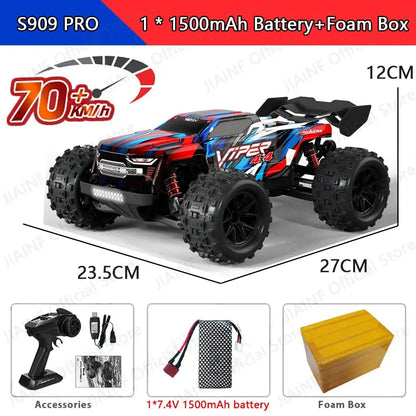 70KM/H 4WD RC Car With LED Remote Control Cars High Speed Drift Monster Truck Sportsman Specialty Products Fast RC Cars