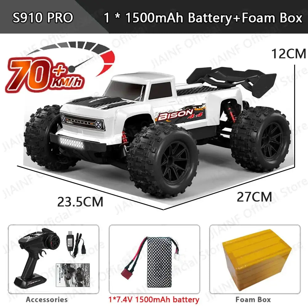 70KM/H 4WD RC Car With LED Remote Control Cars High Speed Drift Monster Truck Sportsman Specialty Products Fast RC Cars