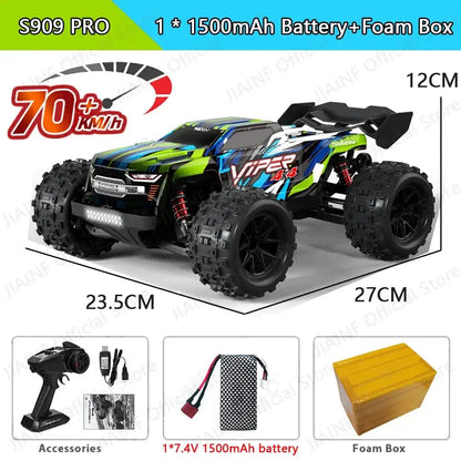 70KM/H 4WD RC Car With LED Remote Control Cars High Speed Drift Monster Truck Sportsman Specialty Products Fast RC Cars