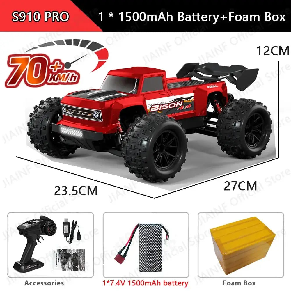 70KM/H 4WD RC Car With LED Remote Control Cars High Speed Drift Monster Truck Sportsman Specialty Products Fast RC Cars