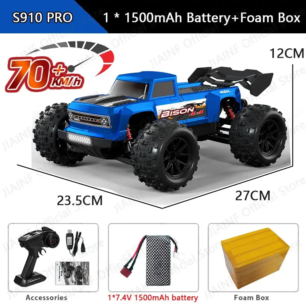 70KM/H 4WD RC Car With LED Remote Control Cars High Speed Drift Monster Truck Sportsman Specialty Products Fast RC Cars