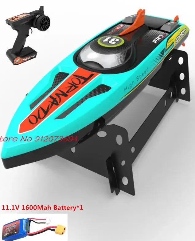 Large Racing Speedboat 80KM/H LED Night Light High Speed RC Boat Sportsman Specialty Products RC boat