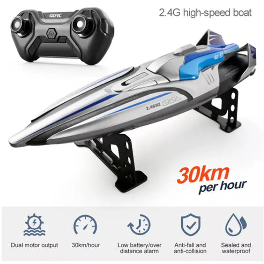 30KM/H RC High Speed Speedboat Remote Control Ship Water Game Sportsman Specialty Products RC boat