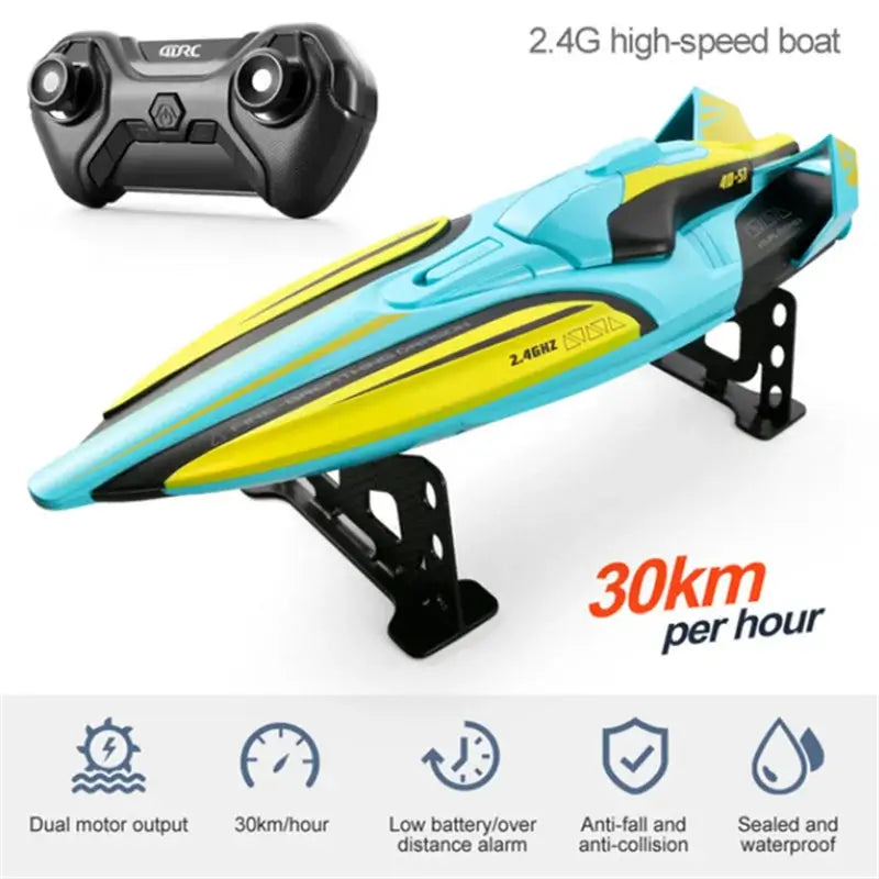 30KM/H RC High Speed Boat Speedboat Remote Control Ship Water Game Sportsman Specialty Products RC boat