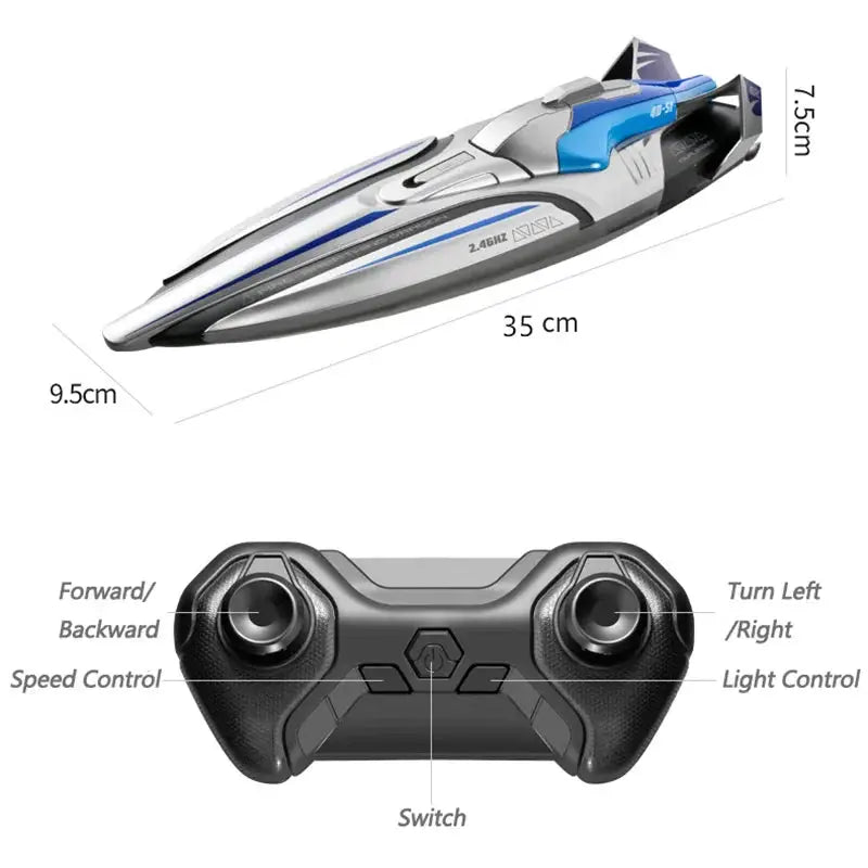 30KM/H RC High Speed Boat Speedboat Remote Control Ship Water Game Sportsman Specialty Products RC boat