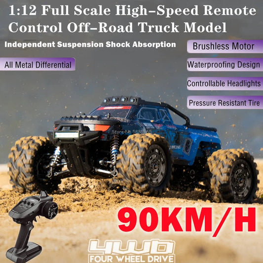 Professional 4WD Brushless Off-Road RC Racing Truck 90KM/H Sportsman Specialty Products Fast RC Cars