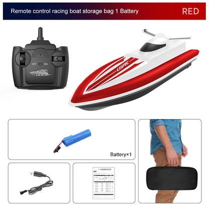 RC High Speed Racing Boat Waterproof Rechargeable