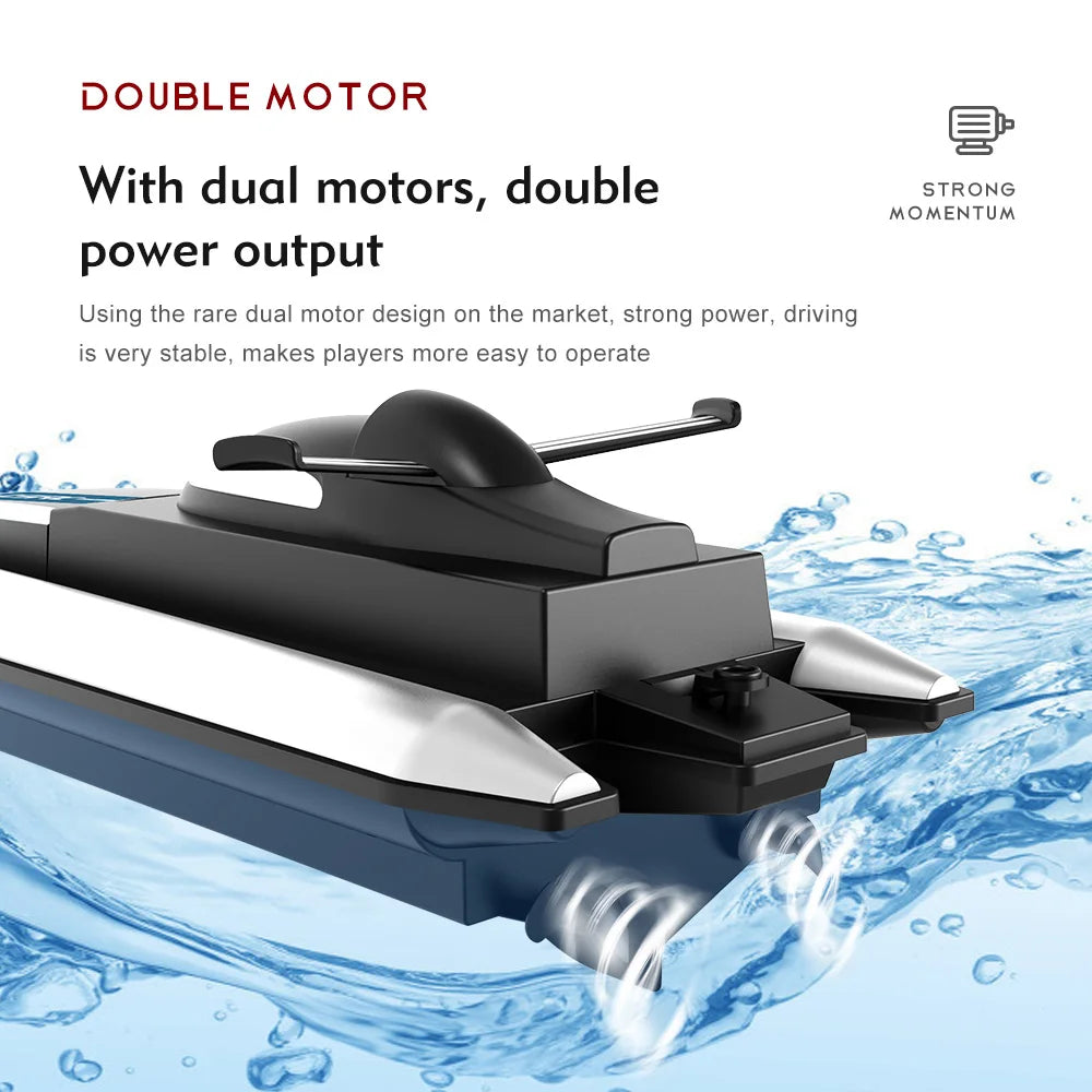 RC High Speed Racing Boat Waterproof Rechargeable