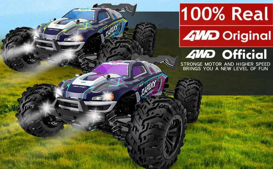 4WD 1:16 80KM/H Super Brushless 50KM/H Brushed RC Car 4x4 Off Road Remote Control High Speed Drift Racing Truck Toy Kids Adults