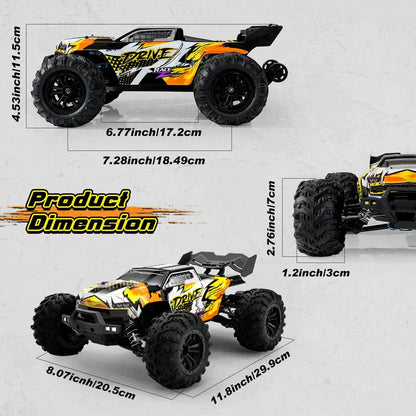 4WD 1:16 80KM/H Super Brushless 50KM/H Brushed RC Car 4x4 Off Road Remote Control High Speed Drift Racing Truck Toy Kids Adults