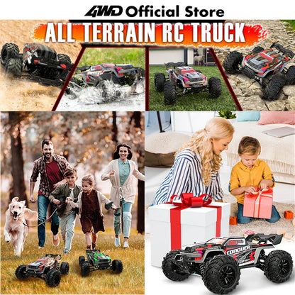 4WD 1:16 80KM/H Super Brushless 50KM/H Brushed RC Car 4x4 Off Road Remote Control High Speed Drift Racing Truck Toy Kids Adults