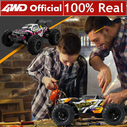 4WD 1:16 80KM/H Super Brushless 50KM/H Brushed RC Car 4x4 Off Road Remote Control High Speed Drift Racing Truck Toy Kids Adults