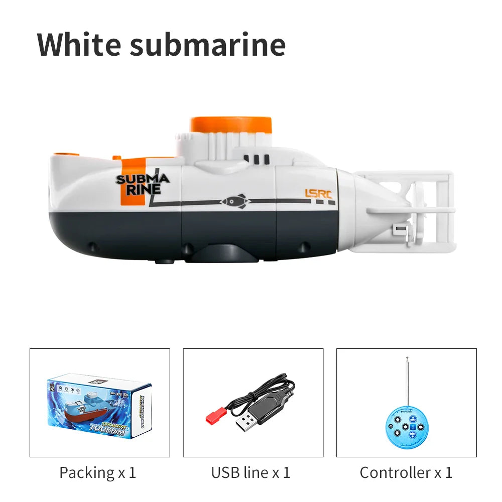 Mini RC Submarine 0.1m/s Speed Remote Control Boat