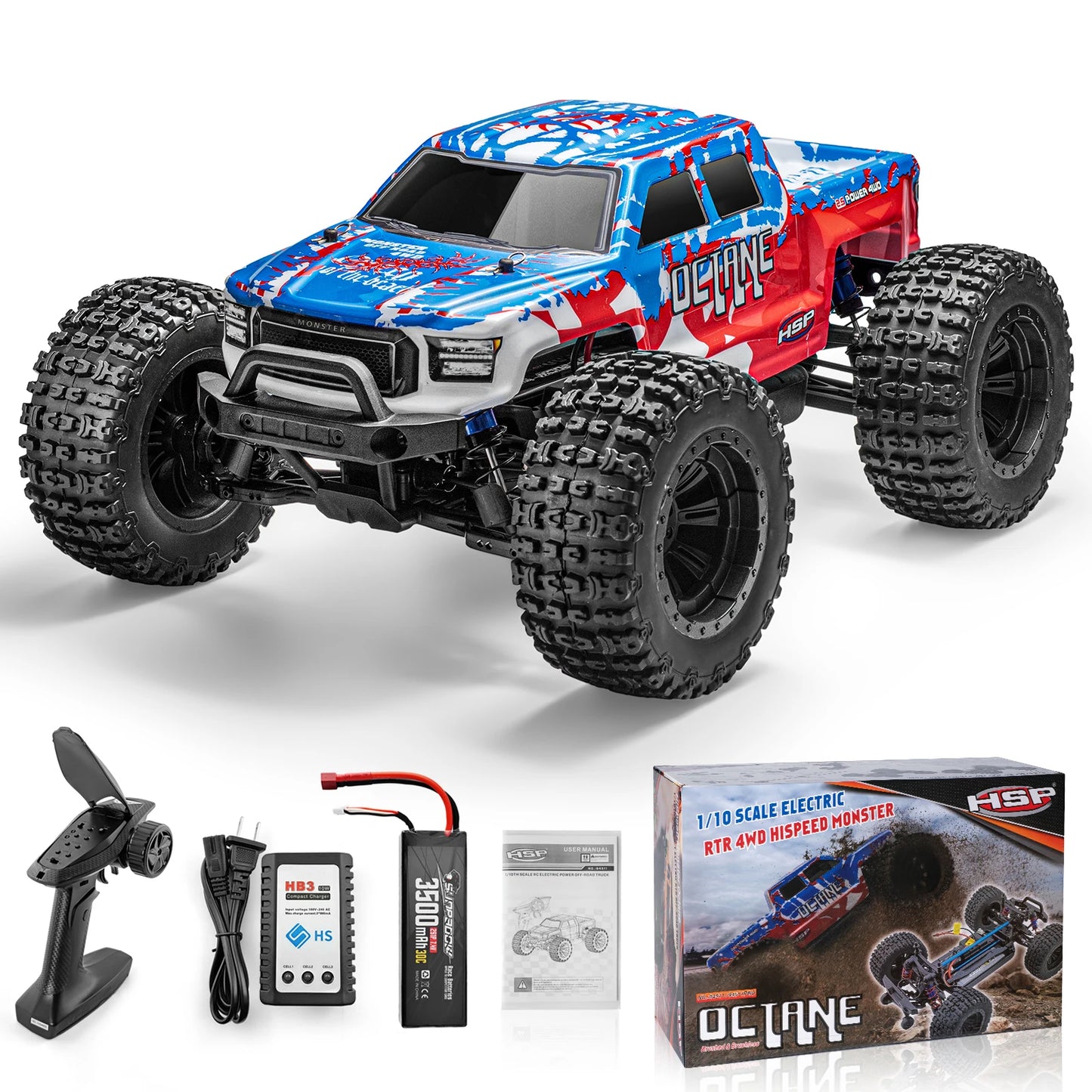  HSP Rc Car 1/10 Off Road Monster Truck Racing 4WD