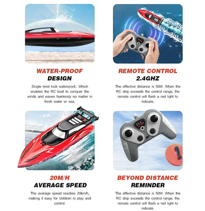 Remote Control Boat Electric Toy Charging 2.4G Remote Control Boat