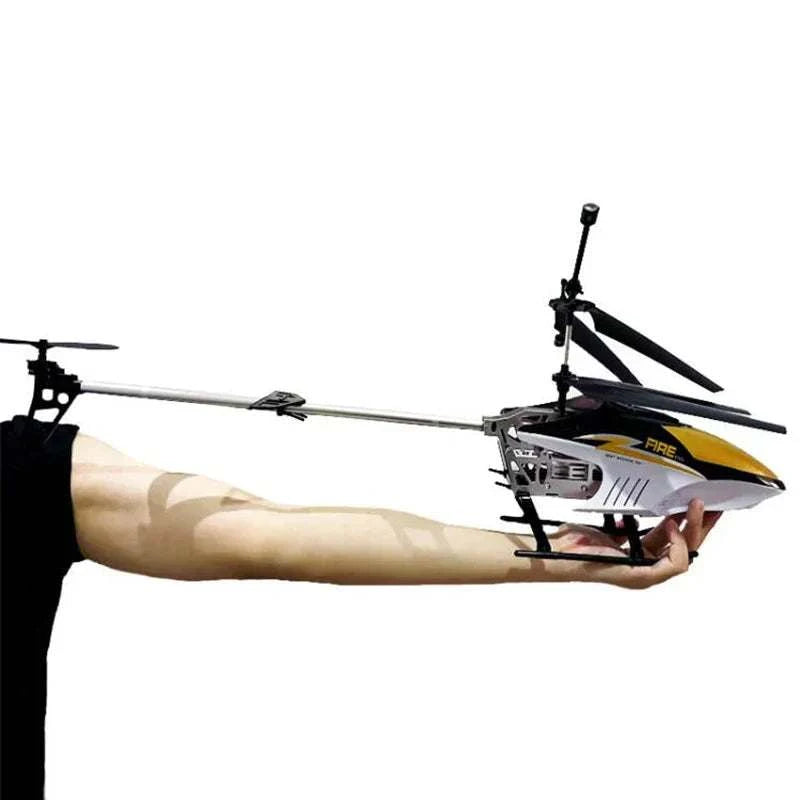 RC helicopter with remote control, extra durable, large size, ideal for beginners and experts.