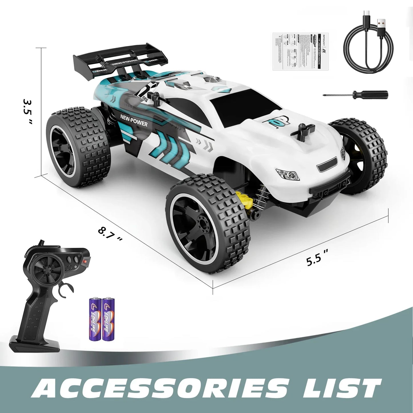 RC Cars 1:18 Scale 20 KM/H 2WD Offroad Buggy