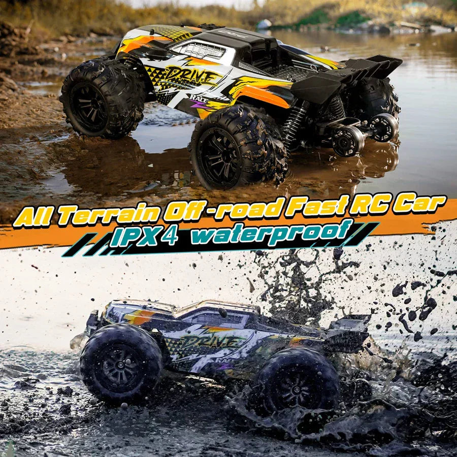 4WD 1:16 80KM/H Super Brushless 50KM/H Brushed RC Car 4x4 Off Road Remote Control High Speed Drift Racing Truck Toy Kids Adults