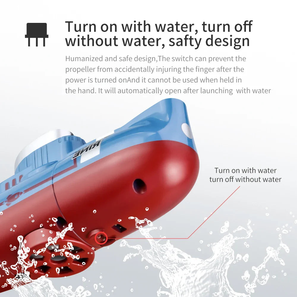 Mini RC Submarine 0.1m/s Speed Remote Control Boat