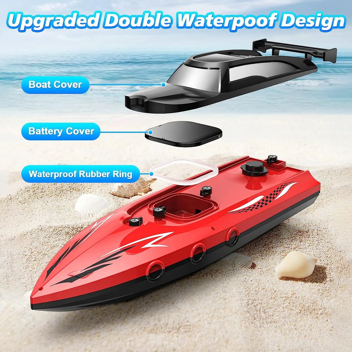 Remote Control Boat Electric Toy Charging 2.4G Remote Control Boat