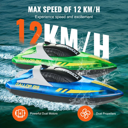 RC Boat 2.4G 12km/h Racing Boat Waterproof Model Electric