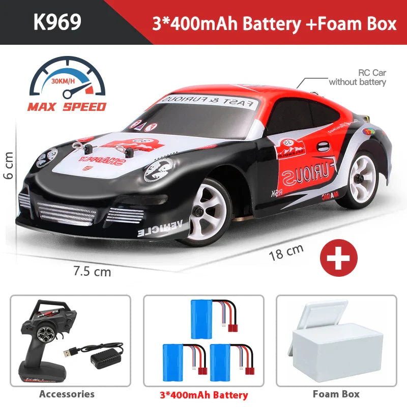 K969 1:28 4WD 2.4G Mini RC Racing Car High Speed Off-Road