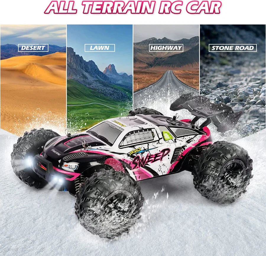 4WD 1:16 80KM/H Super Brushless 50KM/H Brushed RC Car 4x4 Off Road Remote Control High Speed Drift Racing Truck Toy Kids Adults