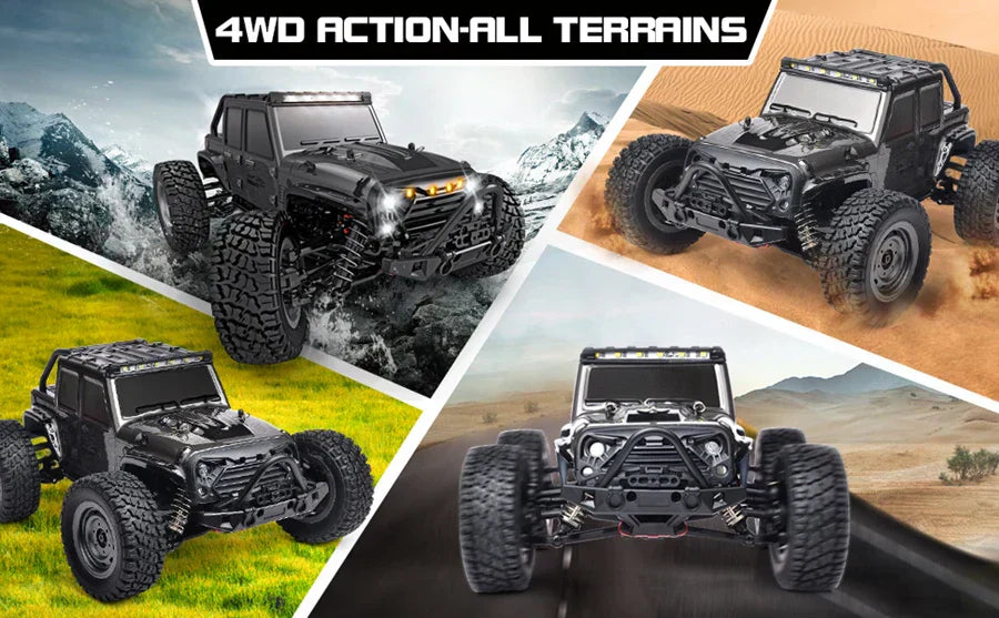 4WD 1:16 80KM/H Super Brushless 50KM/H Brushed RC Car 4x4 Off Road Remote Control High Speed Drift Racing Truck Toy Kids Adults