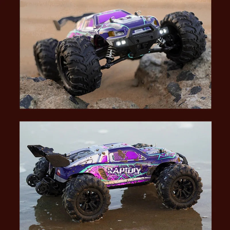 1:16 80km/h RC Cars With LED for 4x4 Off Road Monster Truck Sportsman Specialty Products Fast RC Cars